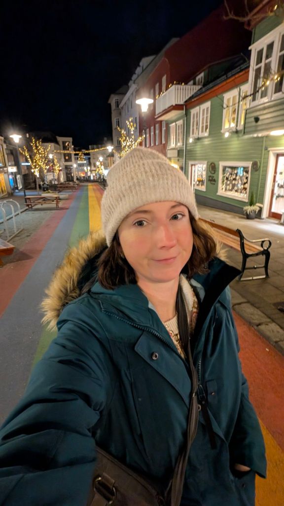 The rainbow street, downtown Reykjavík