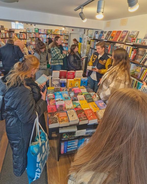 Browsing at Castlegate Books