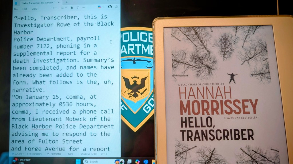 Hello, Transcriber by Hannah Morrissey&nbsp;review
